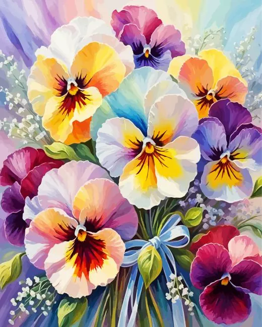 pansy art Diamond Paints Pansy Art Diamond Painting