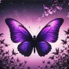 Purple Butterfly Diamond Painting