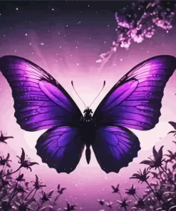 Purple Butterfly Diamond Painting