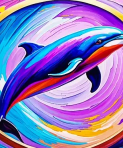 Purple Dolphin Diamond Painting