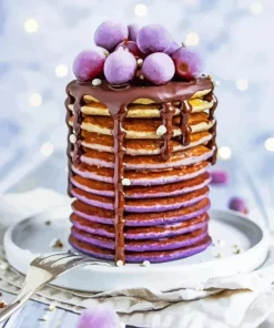 Purple Pancakes Diamond Painting