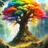 Rainbow Tree Art Diamond Painting