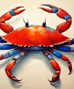 Red Crab Diamond Painting