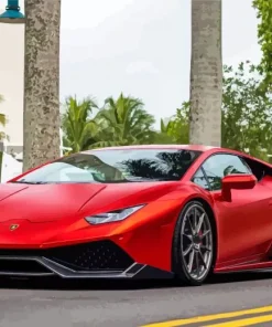 Red Lamborghini Diamond Painting