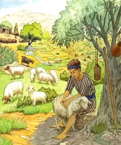 Shepherd Boy Diamond Painting