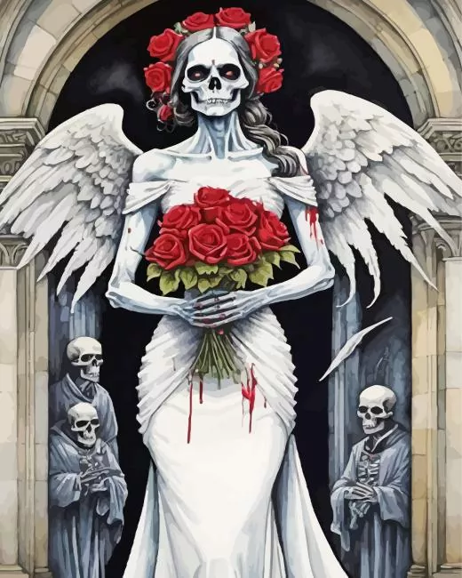 skull bride Diamond Paints Skull Bride Diamond Painting