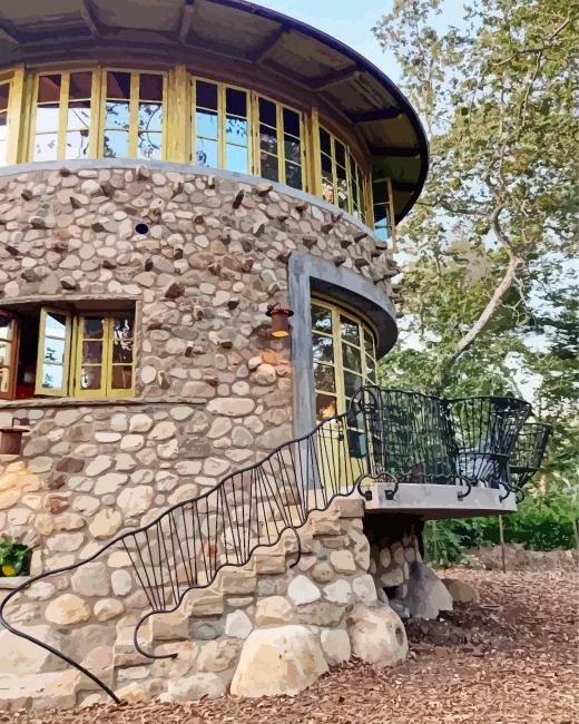 stone house Diamond By Numbers Stone House Diamond Painting