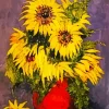 Sunflowers In A Vase Diamond Painting