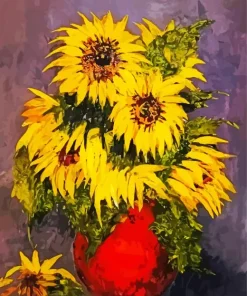 Sunflowers In A Vase Diamond Painting