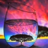 Sunset Bottle Scenery Diamond Painting