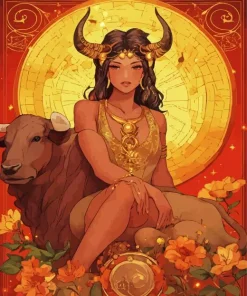Taurus Girl Diamond Painting