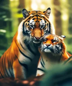 Tigers Hug Diamond Painting