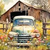 Truck Barn Art Diamond Painting