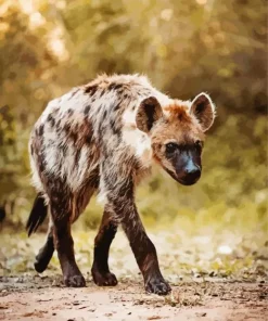 White Hyena Diamond Painting