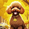 Brown Poodle Diamond Painting