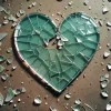 Glass Broken Heart Diamond Painting