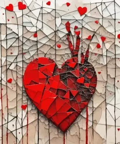 Broken Heart Diamond Painting