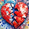 Broken Heart Art Diamond Painting