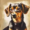 Brown And Black Chiweenie Dog Diamond Painting