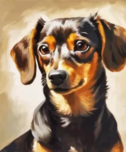 Brown And Black Chiweenie Dog Diamond Painting