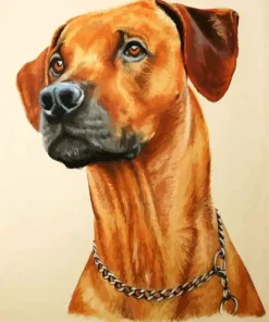 Brown Dog Face Diamond Painting