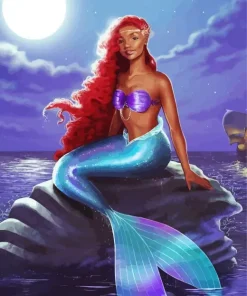 Brown Mermaid Diamond Painting