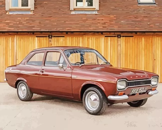 brown old car Diamond Paints Brown Old Car Diamond Painting