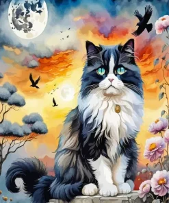 Cool Persian Cat Art Diamond Painting