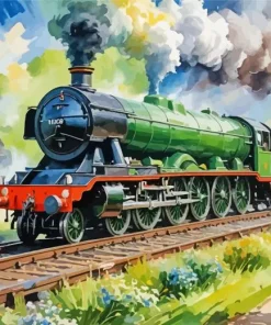 Cool Flying Scotsman Art Diamond Painting
