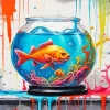 Fish Bowl Art Diamond Painting
