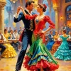 Flamenco Couple Dance Diamond Painting