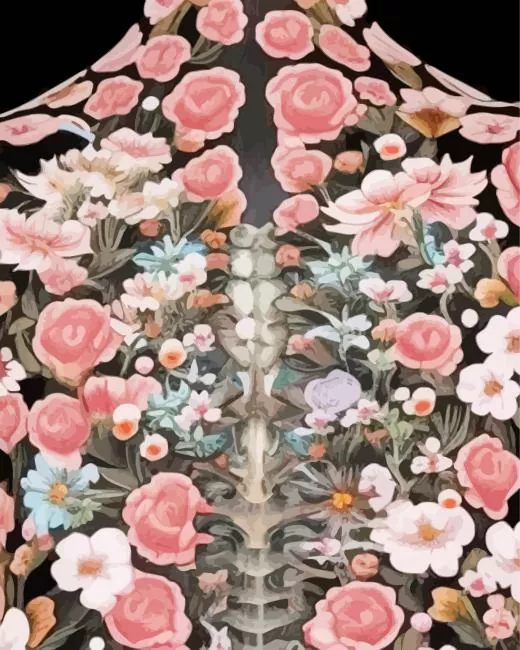 floral ribcage art Diamond Paintings Floral Ribcage Art Diamond Painting