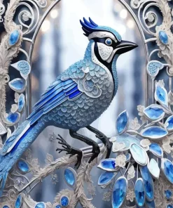 Florida Blue Jay Diamond Painting
