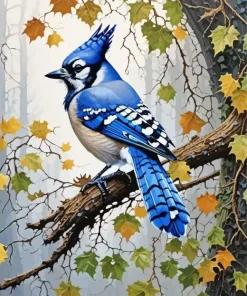 Florida Blue Jay Art Diamond Painting