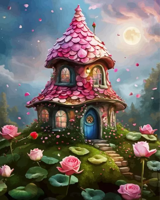 flower art house art Diamond Paints Flower Art House Art Diamond Painting