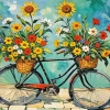 Flower Bike Art Diamond Painting