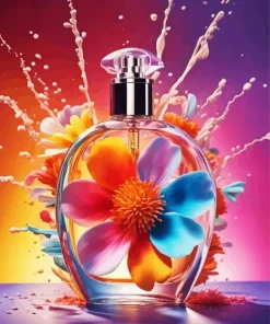 Flower Perfume Bottle Diamond Painting