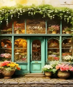 Flower Shop Art Diamond Painting