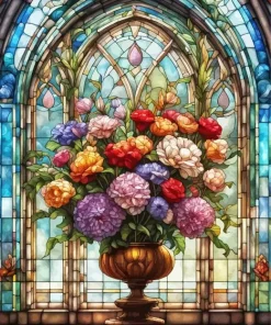 Flowers Window Diamond Painting
