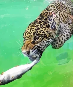 Jaguar Underwater Diamond Painting