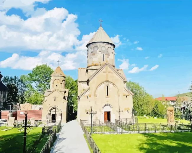 kecharis monastery Diamond By Numbers Kecharis Monastery Diamond Painting