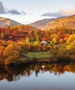 Lake District In The Autumn Diamond Painting