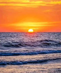 Lake Michigan Sunset Diamond Painting