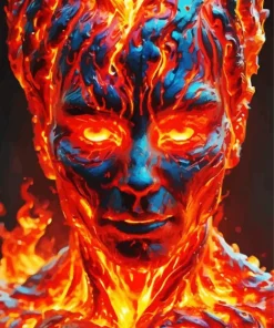 Lava Face Diamond Painting