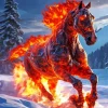 Lava Horse Diamond Painting