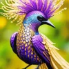 Lavender Bird Diamond Painting